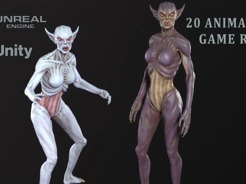 吸血鬼 3Dモデル