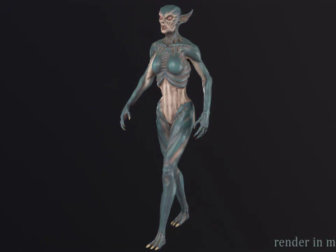 Vampiress 3D Model