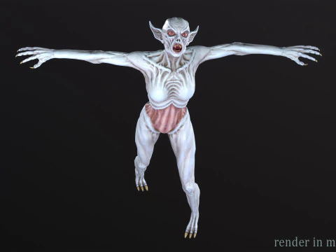 Vampiress 3D Model