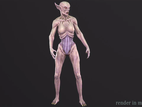 Vampiress 3D Model