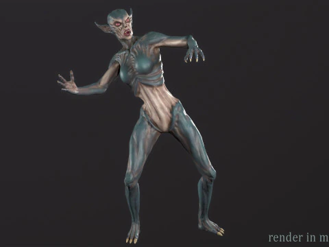 Vampiress 3D Model