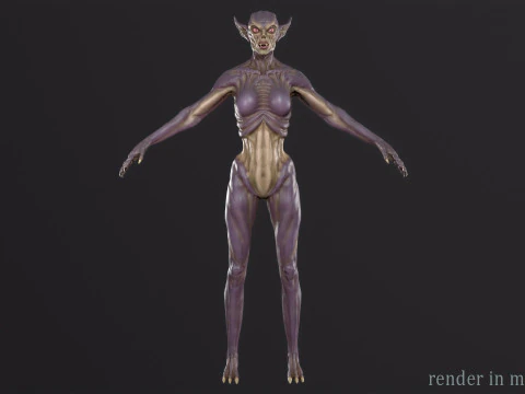 Vampiress 3D Model