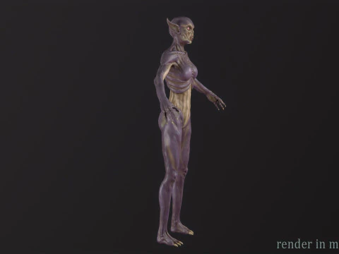 Vampiress 3D Model