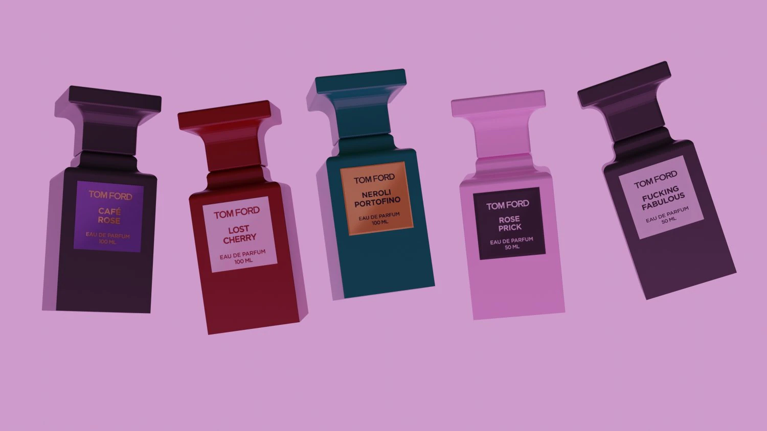 Perfume TOM FORT 3D Model .c4d .max .obj .3ds .fbx .stl .blend