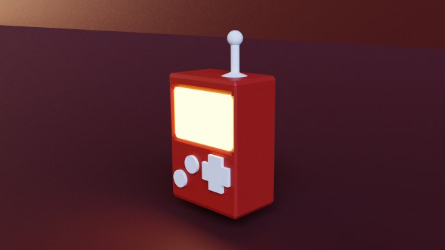 Game console Modelo 3D .c4d .max .obj .3ds .fbx .stl .blend 