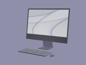 IMac M1 2021 Modelo 3D