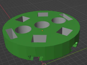 Aerogenerador vertical bigenerador Modelo de impresión 3D