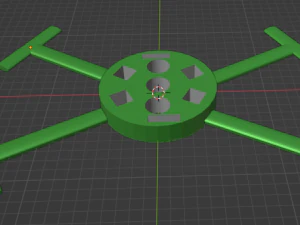 Aerogenerador vertical bigenerador Modelo de impresión 3D