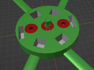 Aerogenerador vertical bigenerador Modelo de impresión 3D