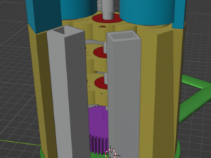 Bi-Generator vertical wind turbine 3D Print Model