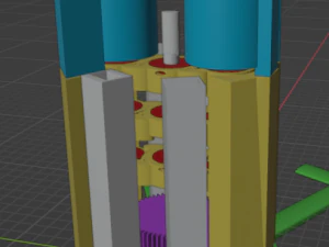 Aerogenerador vertical bigenerador Modelo de impresión 3D
