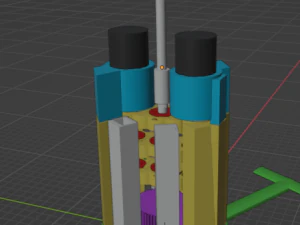 Aerogenerador vertical bigenerador Modelo de impresión 3D