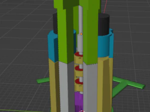 Aerogenerador vertical bigenerador Modelo de impresión 3D