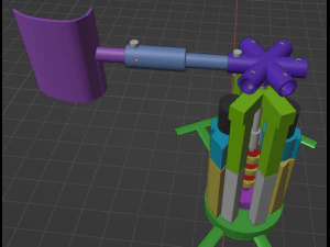 Aerogenerador vertical bigenerador Modelo de impresión 3D