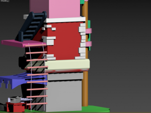 Small Building 3D Модель