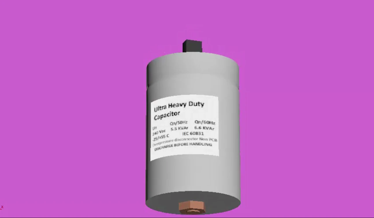Capacitor 3D Model .c4d .max .obj .3ds .fbx .stl .blend 