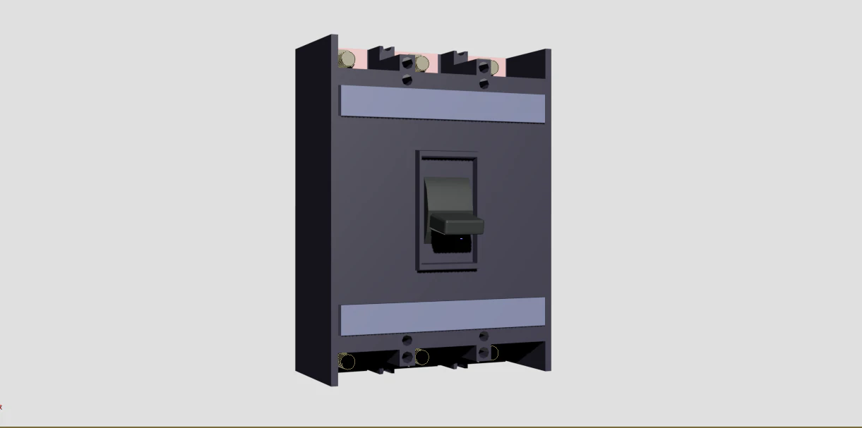 MCCB 3D Model .c4d .max .obj .3ds .fbx .stl .blend 