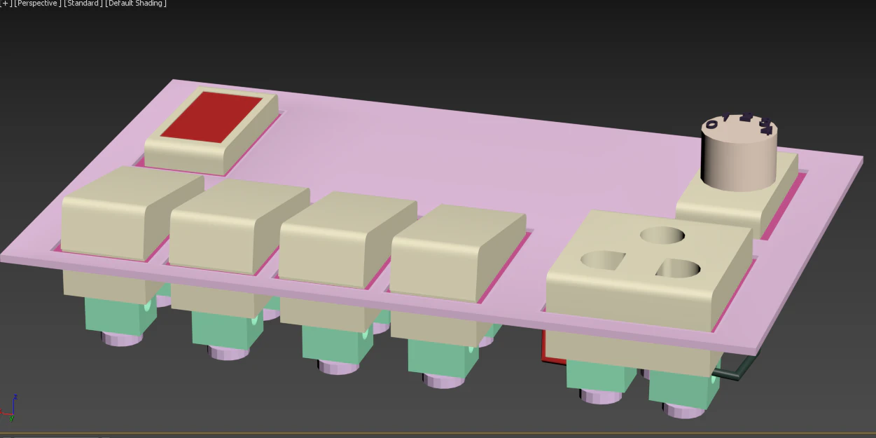 Tablero de conmutadores Modelo 3D .c4d .max .obj .3ds .fbx .stl .blend