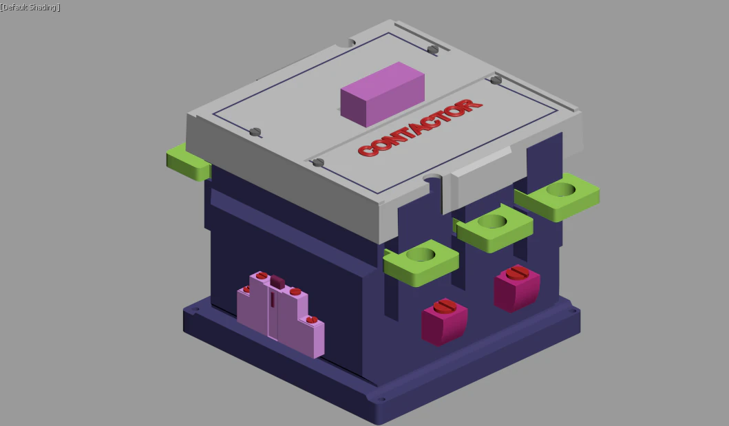 contactor Modelo 3D .c4d .max .obj .3ds .fbx .stl .blend