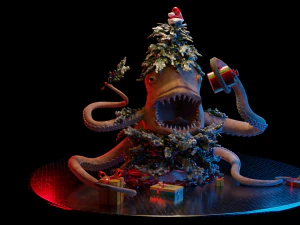 Елочный монстр 3D Модель