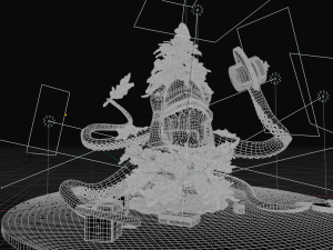 Christmas tree monster 3D Model