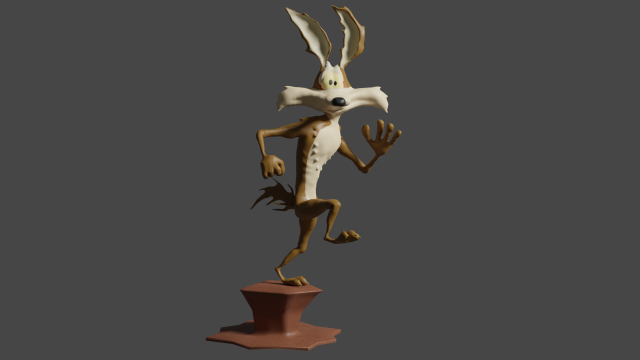 Coyote 3D Model .c4d .max .obj .3ds .fbx .stl .blend