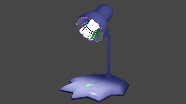 Blue lamp Modelo 3D .c4d .max .obj .3ds .fbx .stl .blend 