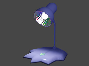Blue lamp 3D 模型