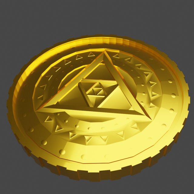 Gold coin Modelo 3D .c4d .max .obj .3ds .fbx .stl .blend 