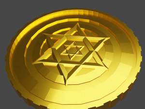 Gold coin Modelo 3D
