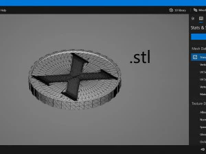 Золотая монета 3D Модель