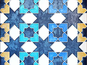 Марокканская плитка Зеллиге 3D Модель