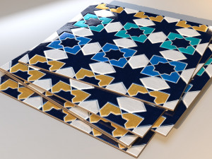Moroccan Zellige tiles 3D Модель