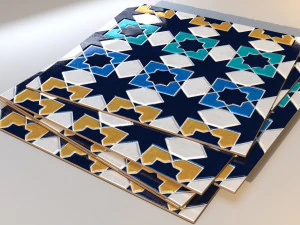 Moroccan Zellige tiles 3D Model