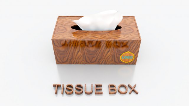 TISSUE BOX Modelo 3D .c4d .max .obj .3ds .fbx .stl .blend 