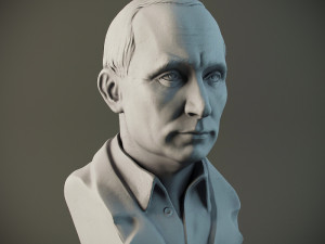 Vladimir Putin 3D print model Modello di stampa 3D