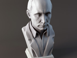 Vladimir Putin 3D print model Modello di stampa 3D