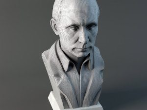 Vladimir Putin 3D print model Modello di stampa 3D