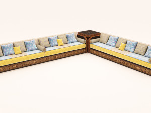 Moroccan salon sofa Modelo 3D