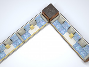 Moroccan salon sofa Modelo 3D