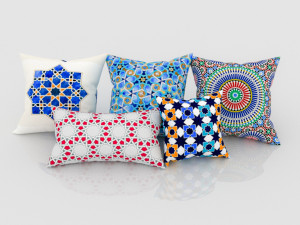 Moroccan pillow 3D Model