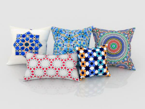 Moroccan pillow 3D Model