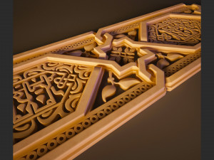 Arabic wood decor 3D Модель