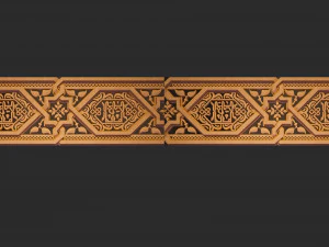 Arabic wood decor 3D Model