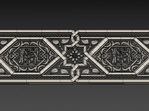 Arabic wood decor 3D Модель