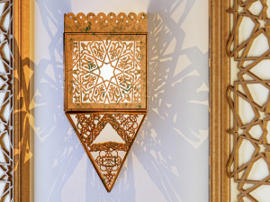 Moroccan islamic light wall Modelo 3D