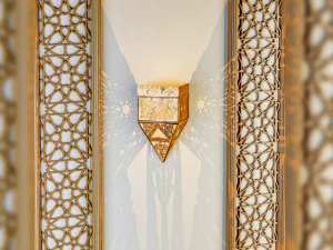 Moroccan islamic light wall 3D Model