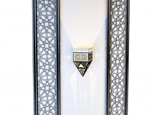 Moroccan islamic light wall 3D Model