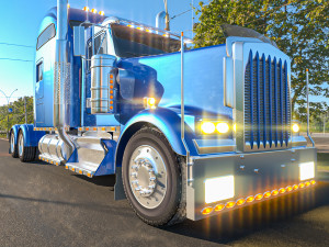 Kenworth W900 truck 3D Model