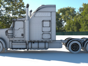 Kenworth W900 truck 3D Модель